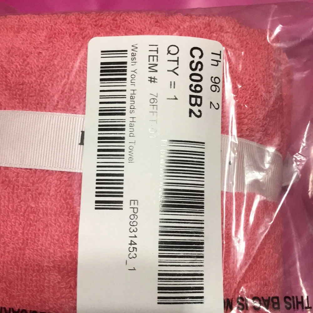 NEW Rae Dunn WASH YOUR HANDS hand towels set of 2 NEW BNIP - Picture 5 of 7